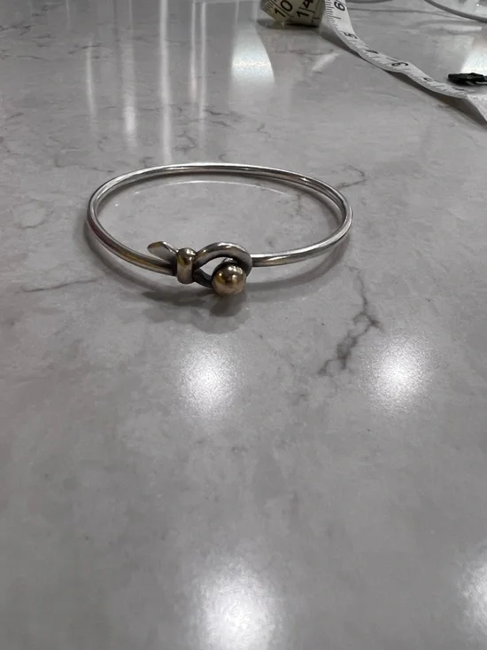 Eden Hand Arts two tone silver and 14k fish bracelet - Picture 14 of 14